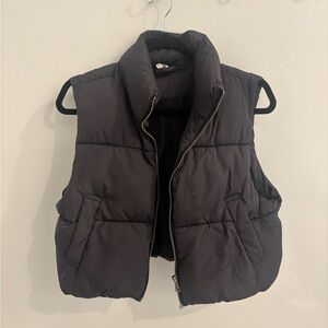 Double Zero Black Puffer Vest